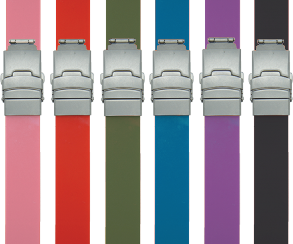 De Safe-iD SOS-armband zonder QR tag in zes kleuren