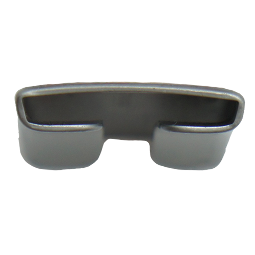 De Safe-iD SOS metalen QR tag in de kleur zilver, bovenkant