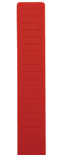 De Safe-iD SOS-armband zonder QR tag rood, siliconen SOS-armbandje