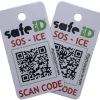 De Safe-iD SOS Daily Safe sleutelhanger QR-code