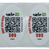 De Safe-iD SOS Daily Safe stickers