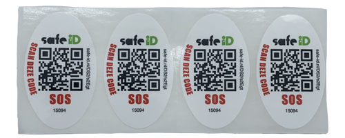De Safe-iD SOS Daily Safe stickers